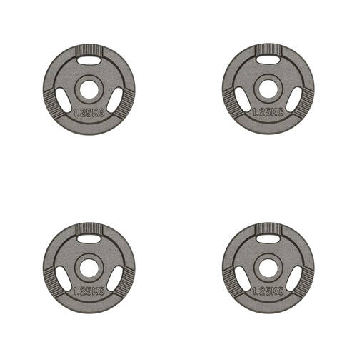4PK Ezy Grip Standard Disc Weight Plate Home Gym Workout Exercise 1.25kg