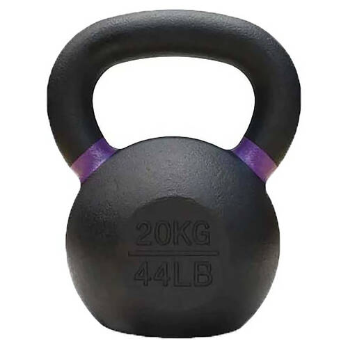 Bodyworx Premium Cast Iron Kettlebell Weightlift Home Gym Workout Exercise 20kg