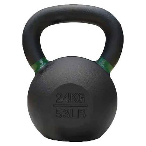 Bodyworx Premium Cast Iron Kettlebell Weightlift Home Gym Workout Exercise 24kg