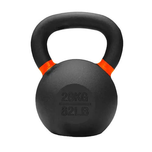 Bodyworx Premium Cast Iron Kettlebell Weightlift Home Gym Workout Exercise 28kg