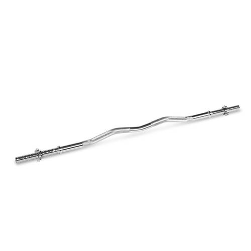 Bodyworx Spinlock Curl Bar & Collars V2 Weightlift Home Workout Exercise 47in