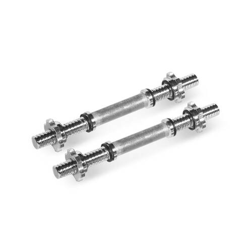 2pc Bodyworx Spinlock Dumbell Handles V2 Weight Bar Home Workout Exercise 14in