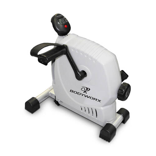 Bodyworx Dual Purpose Exerciser Bike Home Gym Therapy Exercise Equipment White