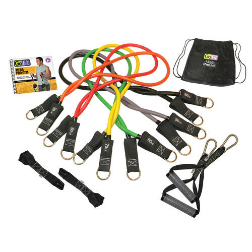 GoFit Mega Pro Gym Home Workout Exercise Equipment Bag Set 318x133mm