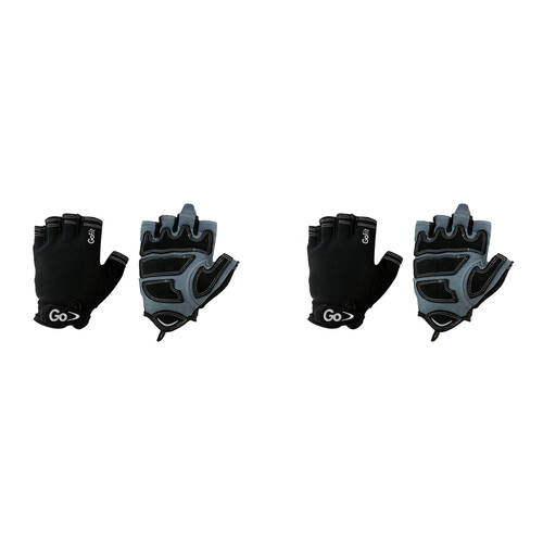 2PK GoFit Cross Training Ergonomic Padded Gloves Mittens Pair XL