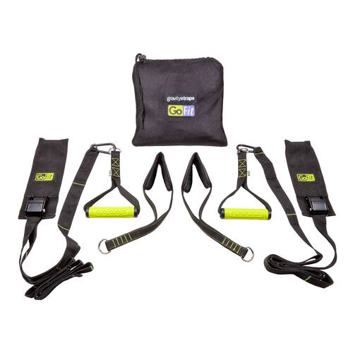 GoFit Door Mount Gravity Straps w/ Carry Bag Body Weight Gym Exercise