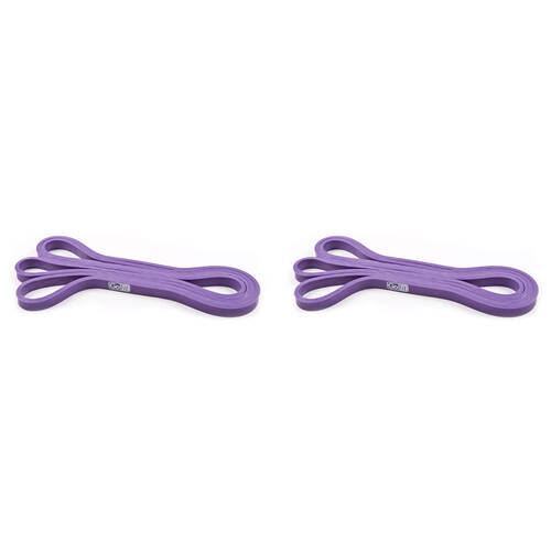 2PK GoFit Super Band Yoga Fitness Exercise Resistance Loop 20-35lbs Purple