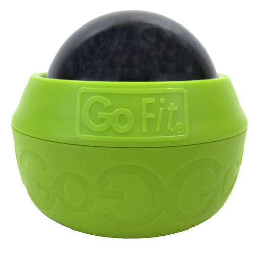 GoFit Portable Deep Muscle Pain Relief Roll-On Massager Ball Green