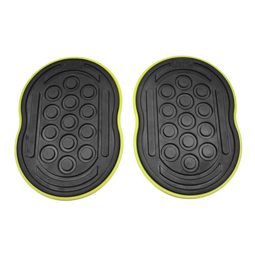 2pc GoFit Go Slides Home Gym Workout Excercise Sliding Mat Pair 10.5x7.5in Black