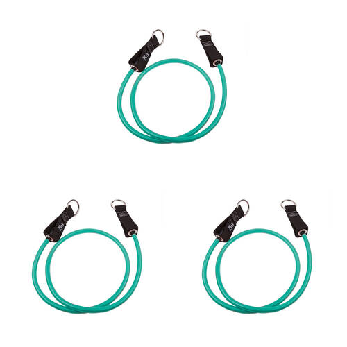 3PK GoFit Extreme Power Tube Home Gym Workout Strength Exercise 20lbs Cyan