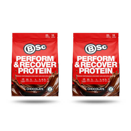 2PK BSc Perform & Recover Protein Powder Post Workout 900g Chocolate