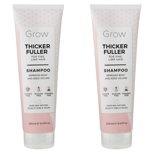 2PK Grow Thicker Fuller Shampoo 250Ml Hair Care/Styling