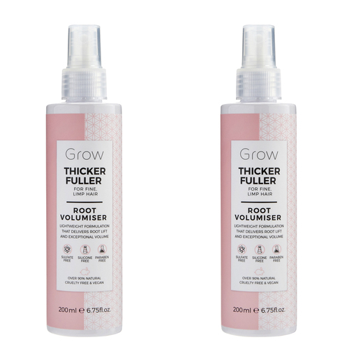 2PK Grow Thicker Fuller Root Volumiser Spray Hair Care/Styling 200ml