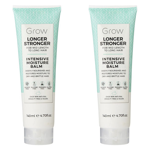 2PK Grow Longer Stronger Intensive Moisture Balm Hair Care/Styling 140ml