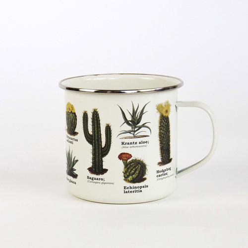 Gift Republic Enamel Botanica Coffee Mug w/ Handle