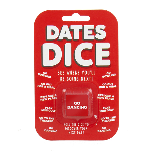 Gift Republic Dates Dice Couples Decision Game - Red