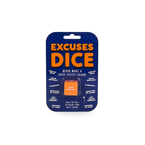 Gift Republic Excuses Dice Decision Making Game - Orange