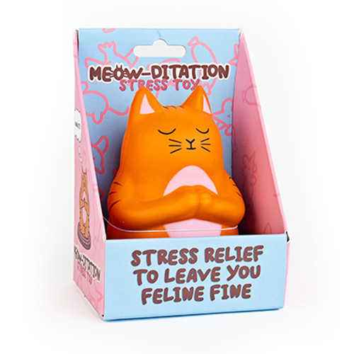 Gift Republic Meowditation Stress Toy Soft Squish Toy