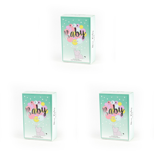 3PK Gift Republic 100-New Baby Trivia Quiz Questions Card Game