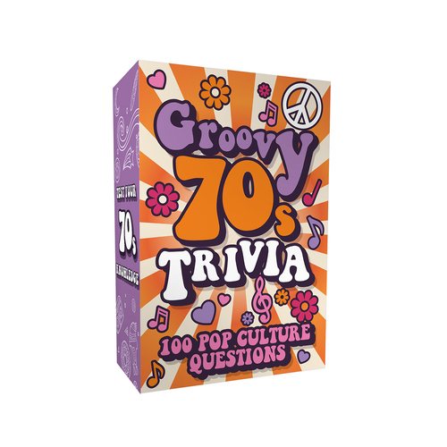100pc Gift Republic Groovy 70s Trivia Pop Culture Questions