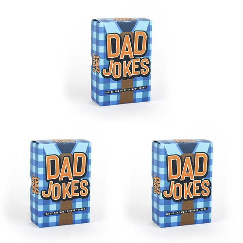 3PK Gift Republic 100-Dad Jokes Card Funny/Hilarious Game