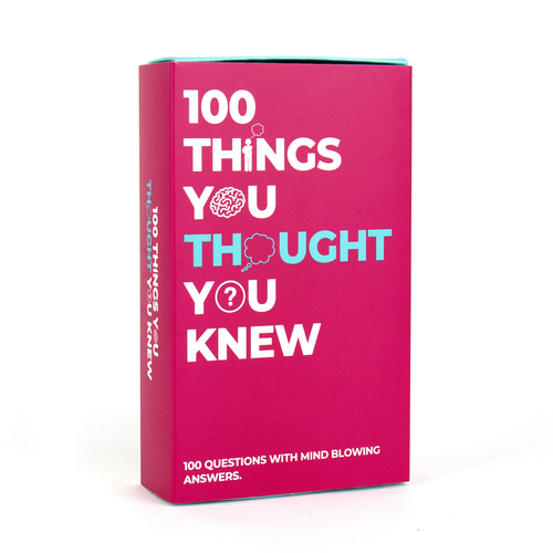 10ppc Gift Republic Things You Thought You Knew Cards Set