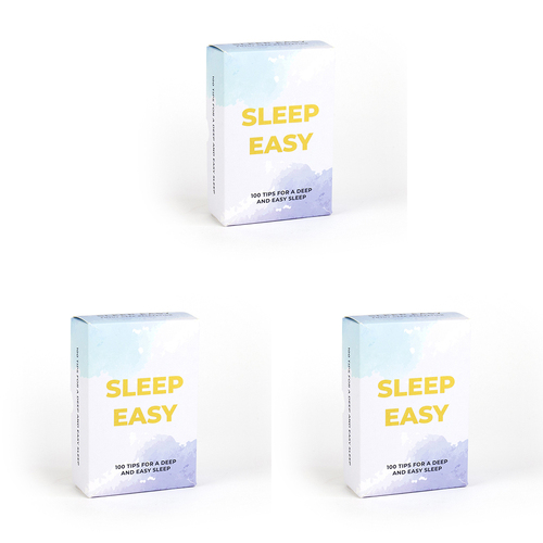 3PK Gift Republic Sleep Easy 100-Tips For A Deep Sleep Trivia Cards Set