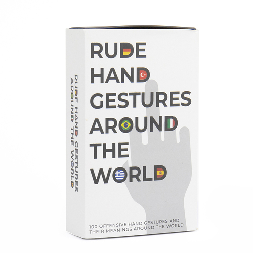 100pc Gift Republic Rude Hand Gestures Around the World Cards