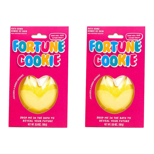 2PK Gift Republic 100g/16cm Fortune Cookie Bath Bomb - Yellow