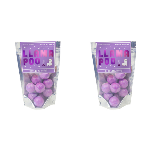 2x 10pc Gift Republic 15g Llama Poo Scented Bath Bombs - Cotton Candy