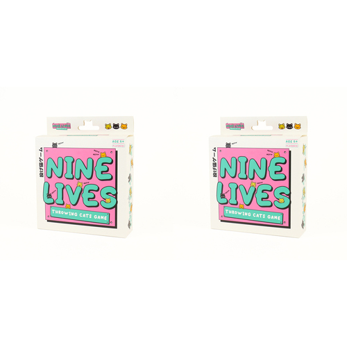 2PK Gift Republic Nine Lives Throwing Cats Board Game Kids Toy Set 6y+