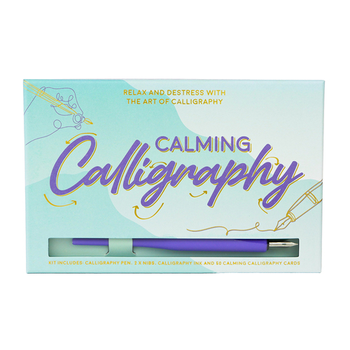 Gift Republic Calming Calligraphy Pen/Card Writing Office Stationery Kit