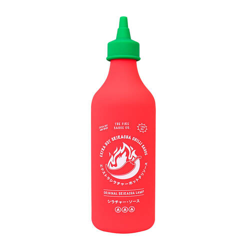 Gift Republic Chilli Sauce Bottle Lamp 25.4x7.6cm - Red