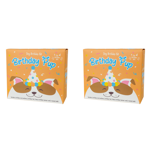 2PK Gift Republic Puppy/Dog Birthday Celebration w/ Treat Recipe Book
