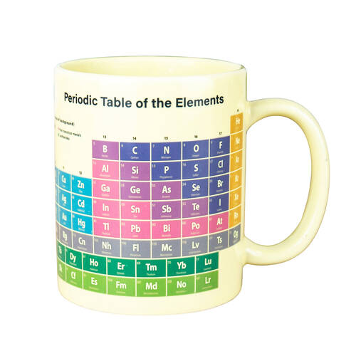 Gift Republic Periodic Table Heat Reveal Colour-Changing Ceramic Mug