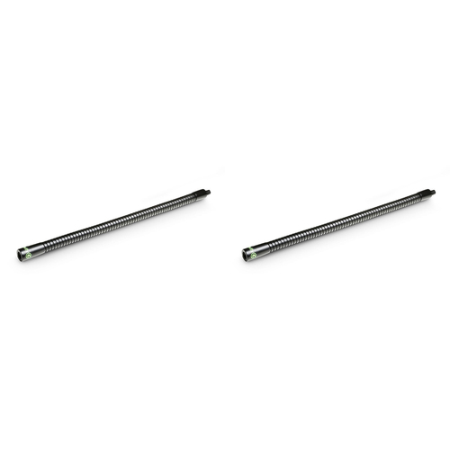 2x Gravity MAGOOSEM Steel 32cm Flexible Gooseneck Medium - Black