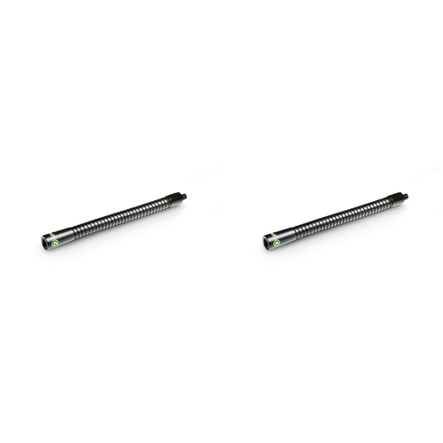 2x Gravity MAGOOSES Steel 14cm Flexible Gooseneck Short - Black