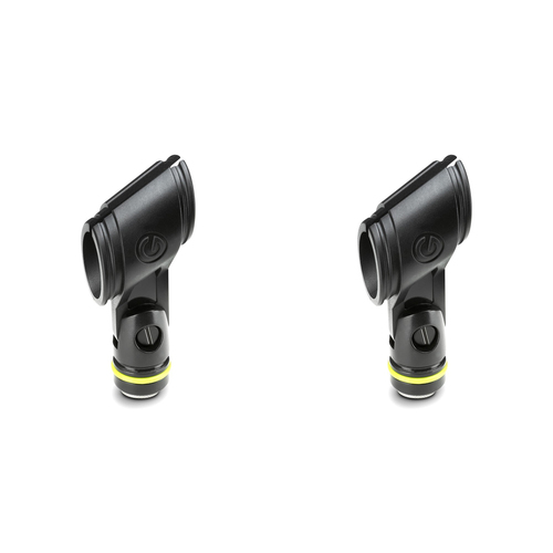 2x Gravity MSCLMP25 Microphone 25mm Clip For Wireless Mic - Black