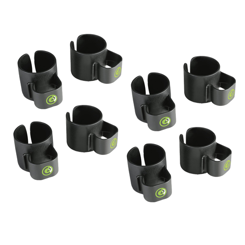 4x 2pc Gravity SACC35B Speaker Pole Cable Clips For 35mm Tube - Black