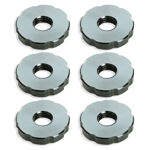 6x Gravity XSP1062 Counter Aluminium Nut For Microphone Stands w/ 3/8" Thread