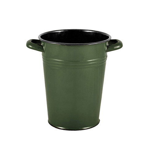 Urban Style Enamel 20cm Dutch Vase w/ Handles Green