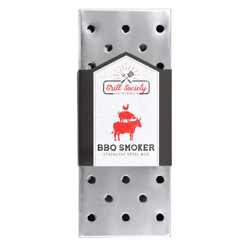 Grill Society BBQ Smoker Box - Stainless Steel