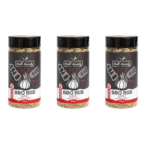 3PK Hot Shots Grill Society SPG Herbs & Spices 215g Cooking Seasoning