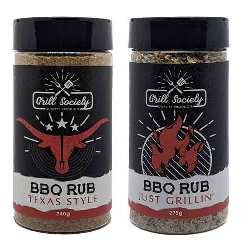 Grill Society Barbeque Grill Rub Texas Style & Just Grillin' Seasoning