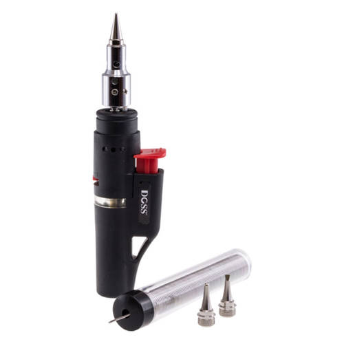 Doss 2 In 1 Gas Soldering Iron Kit w/ Solder/Hot Air Blower Electronics/Repairs