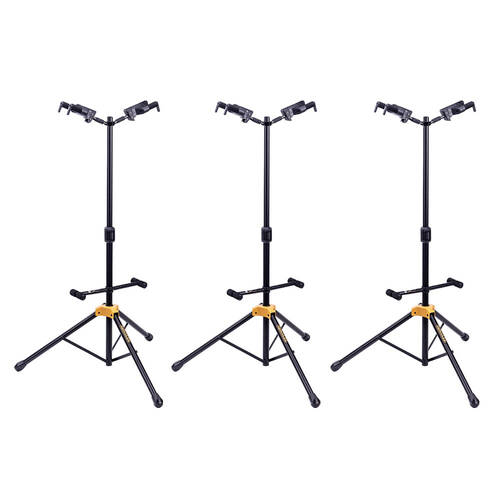 3PK Hercules Auto Grab Guitar Stand w/ Rest