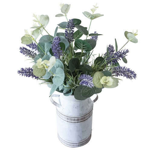 Rayell Artificial Plant Lavender Floral Arrangement 41x26cm