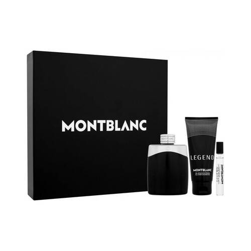 3pc Mont Blanc Legend Eau De Toilette & Showe Gel Gift Set Fresh Scent For Men