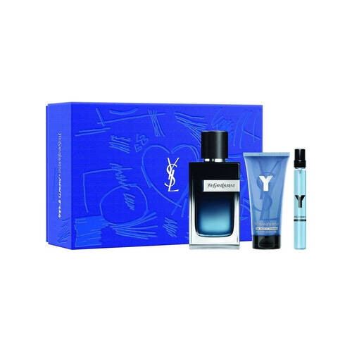 3pc Yves Saint Laurent Y Eau de Parfum & Shower Gel Set Fragrance For Men 100ml