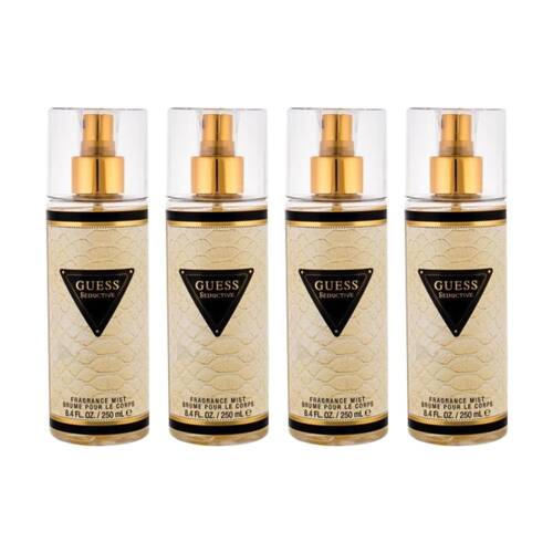 4PK Guess Seductive Womens Fragrance Mist Spray Bottle 250mL
